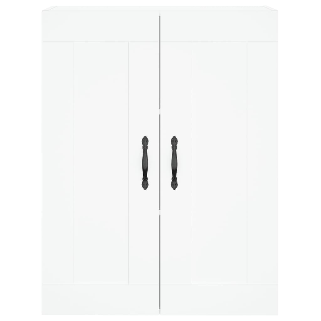 Hoge Kast 69,5X34X180 Cm Bewerkt Hout Wit