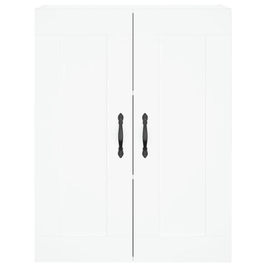 Hoge Kast 69,5X34X180 Cm Bewerkt Hout Wit