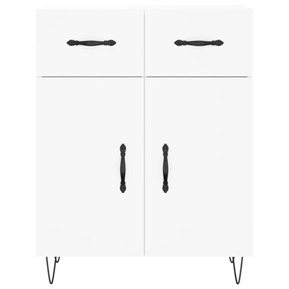 Hoge Kast 69,5X34X180 Cm Bewerkt Hout Wit