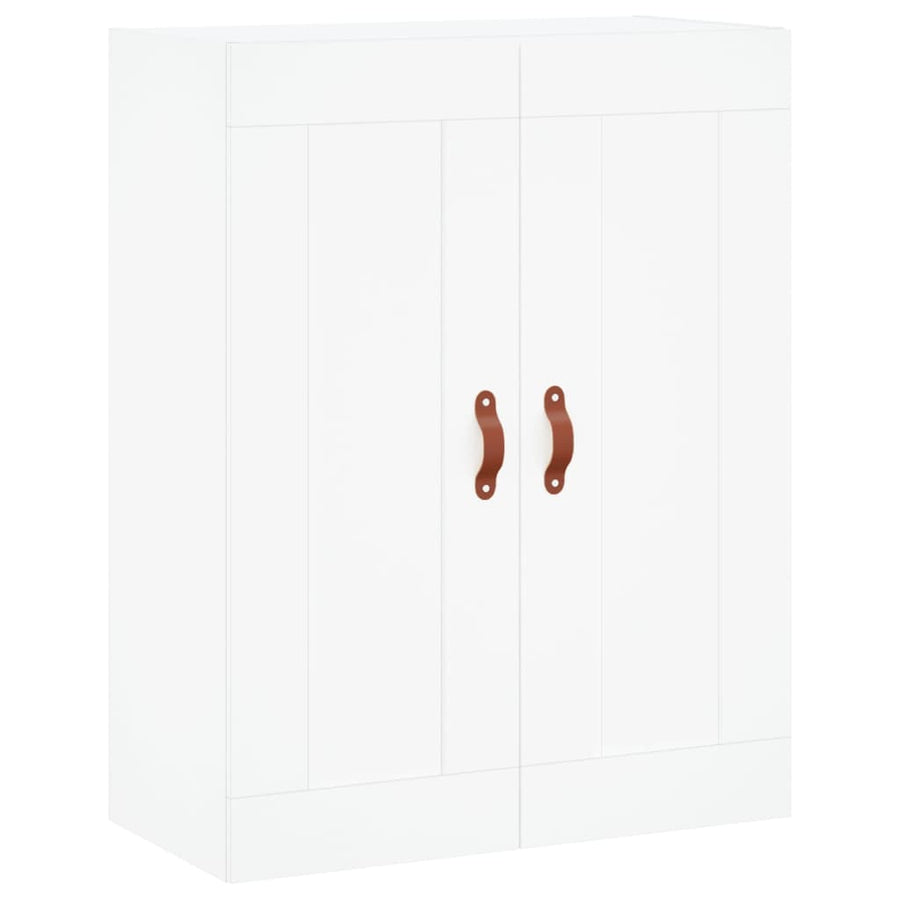 Hoge Kast 69,5X34X180 Cm Bewerkt Hout Wit