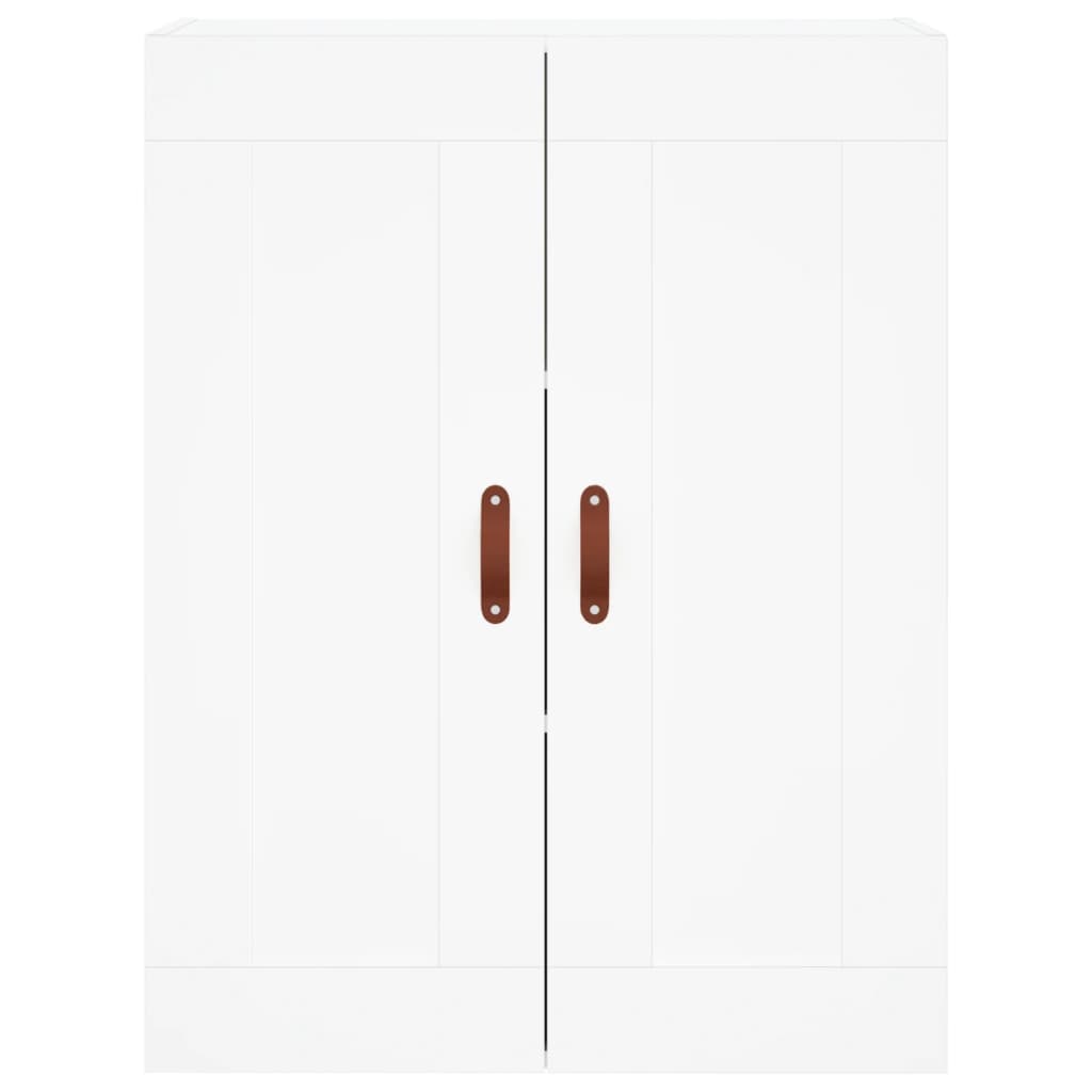 Hoge Kast 69,5X34X180 Cm Bewerkt Hout Wit