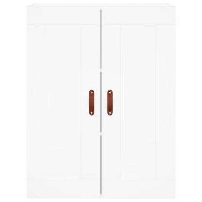 Hoge Kast 69,5X34X180 Cm Bewerkt Hout Wit
