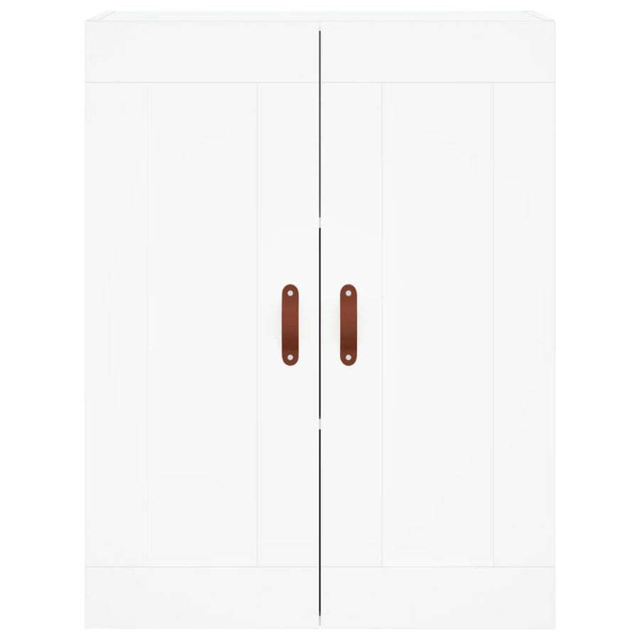 Hoge Kast 69,5X34X180 Cm Bewerkt Hout Wit