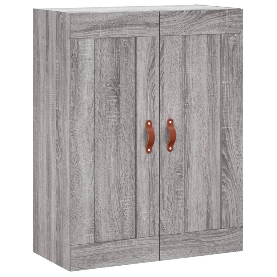 Hoge Kast 69,5X34X180 Cm Bewerkt Hout Grijs Sonoma Eikenkleurig