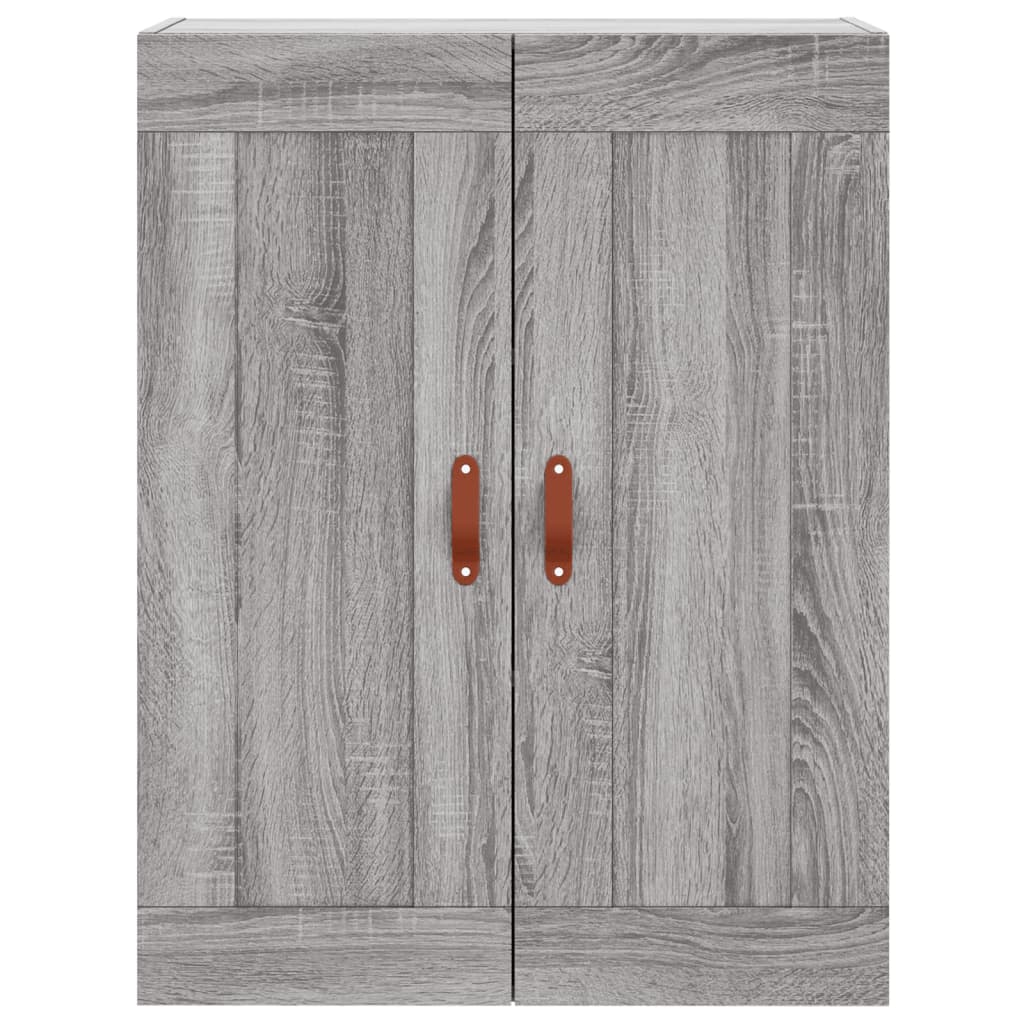 Hoge Kast 69,5X34X180 Cm Bewerkt Hout Grijs Sonoma Eikenkleurig