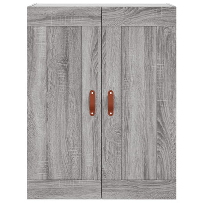 Hoge Kast 69,5X34X180 Cm Bewerkt Hout Grijs Sonoma Eikenkleurig