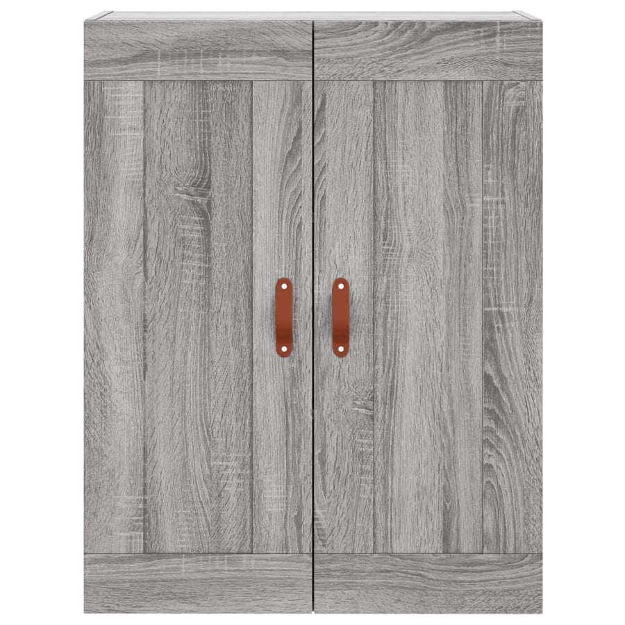 Hoge Kast 69,5X34X180 Cm Bewerkt Hout Grijs Sonoma Eikenkleurig