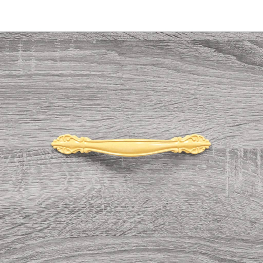 Hoge Kast 69,5X34X180 Cm Bewerkt Hout Grijs Sonoma Eikenkleurig