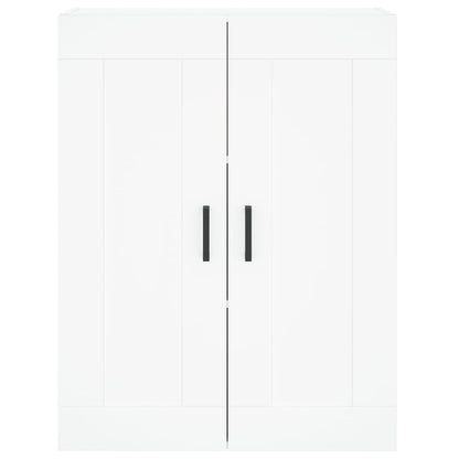 Hoge Kast 69,5X34X180 Cm Bewerkt Hout Wit