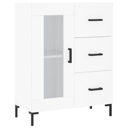 Hoge Kast 69,5X34X180 Cm Bewerkt Hout Wit