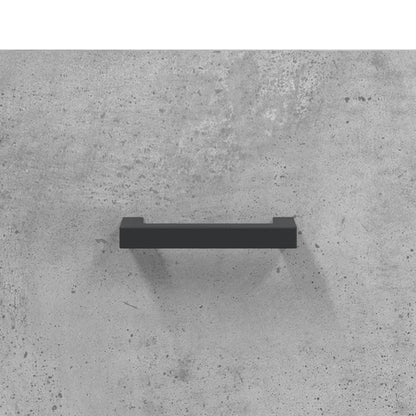 Hoge Kast 69,5X34X180 Cm Bewerkt Hout Betongrijs