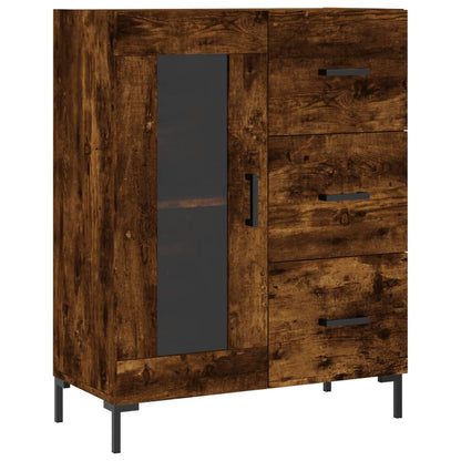 Hoge Kast 69,5X34X180 Cm Bewerkt Hout Kleurig 1