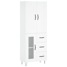 Hoge Kast 69,5X34X180 Cm Bewerkt Hout Wit