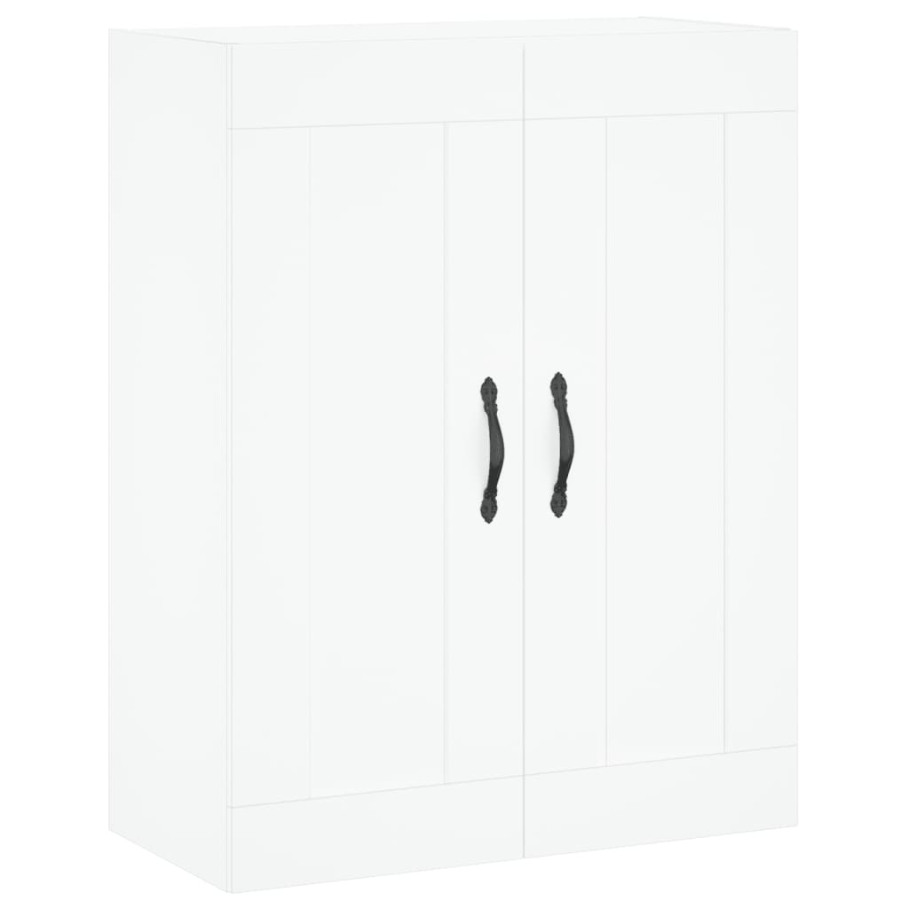 Hoge Kast 69,5X34X180 Cm Bewerkt Hout Wit