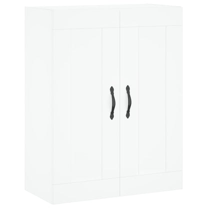 Hoge Kast 69,5X34X180 Cm Bewerkt Hout Wit