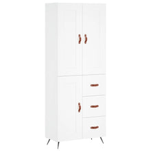 Hoge Kast 69,5X34X180 Cm Bewerkt Hout Wit