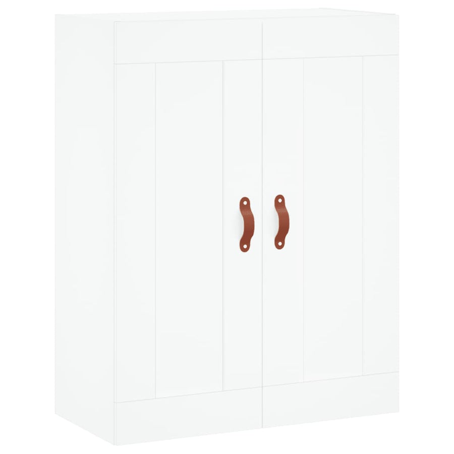 Hoge Kast 69,5X34X180 Cm Bewerkt Hout Wit