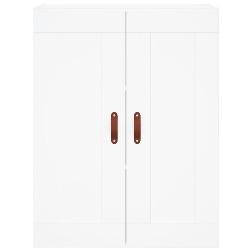 Hoge Kast 69,5X34X180 Cm Bewerkt Hout Wit