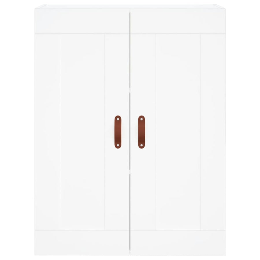 Hoge Kast 69,5X34X180 Cm Bewerkt Hout Wit