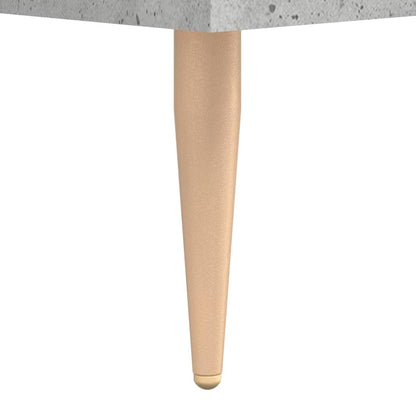 Hoge Kast 69,5X34X180 Cm Bewerkt Hout Betongrijs