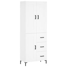 Hoge Kast 69,5X34X180 Cm Bewerkt Hout Wit