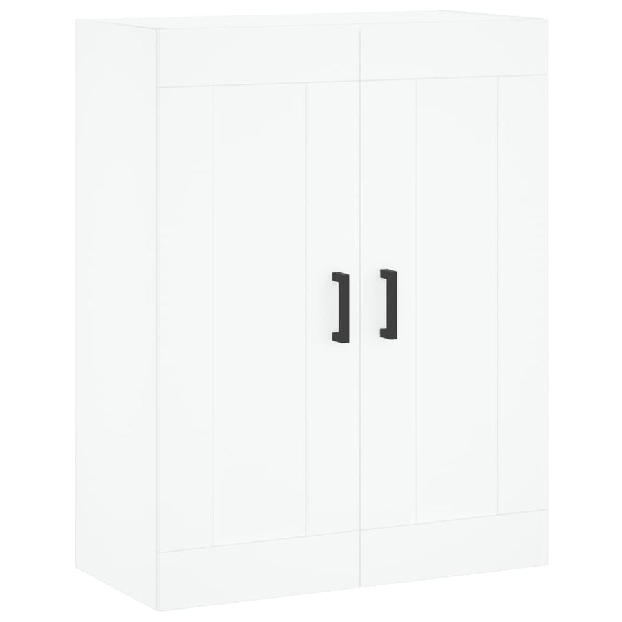 Hoge Kast 69,5X34X180 Cm Bewerkt Hout Wit