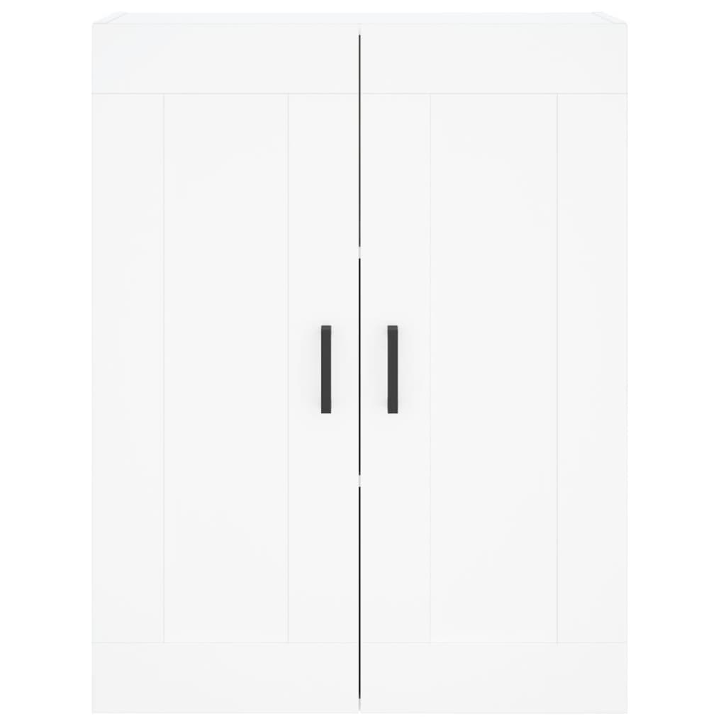 Hoge Kast 69,5X34X180 Cm Bewerkt Hout Wit