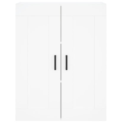 Hoge Kast 69,5X34X180 Cm Bewerkt Hout Wit
