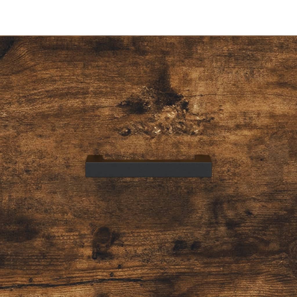 Hoge Kast 69,5X34X180 Cm Bewerkt Hout Kleurig Gerookt eiken