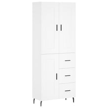 Hoge Kast 69,5X34X180 Cm Bewerkt Hout Wit