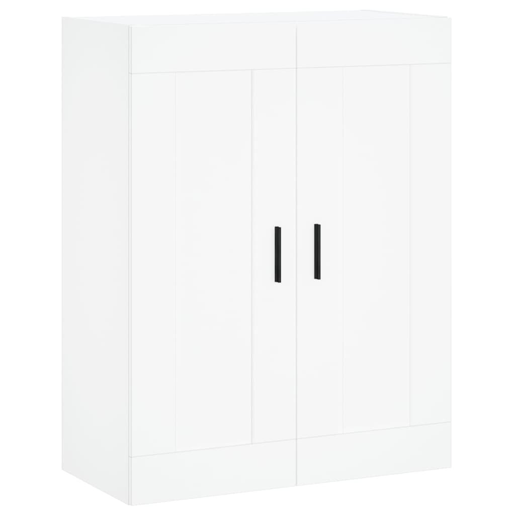 Hoge Kast 69,5X34X180 Cm Bewerkt Hout Wit