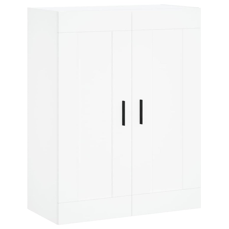 Hoge Kast 69,5X34X180 Cm Bewerkt Hout Wit