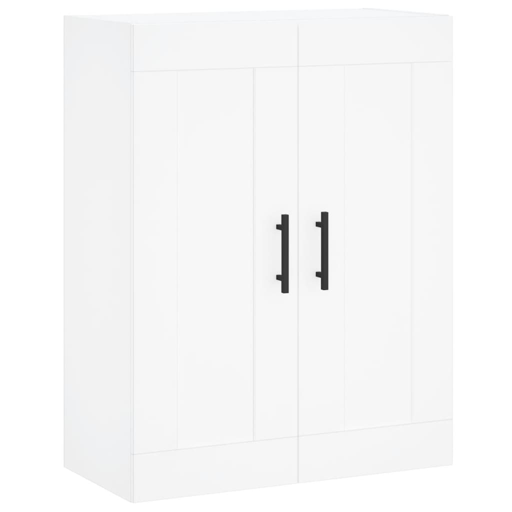Hoge Kast 69,5X34X180 Cm Bewerkt Hout Wit