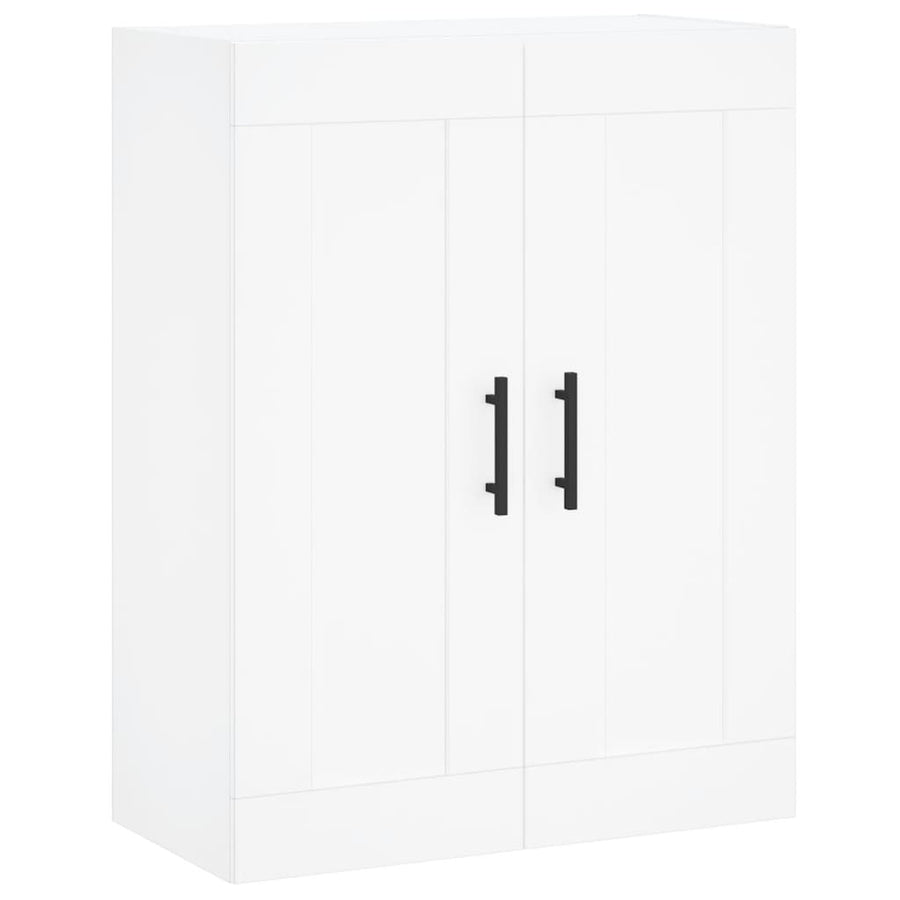 Hoge Kast 69,5X34X180 Cm Bewerkt Hout Wit