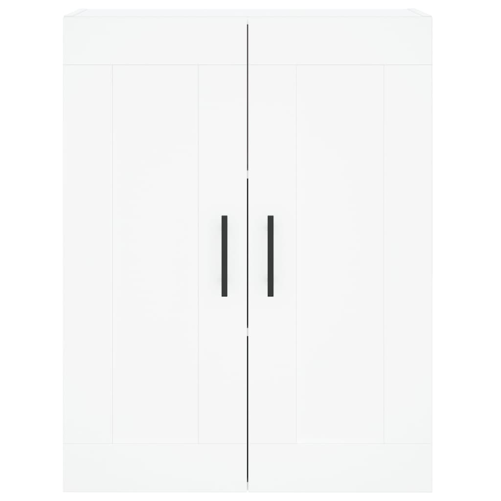 Hoge Kast 69,5X34X180 Cm Bewerkt Hout Wit