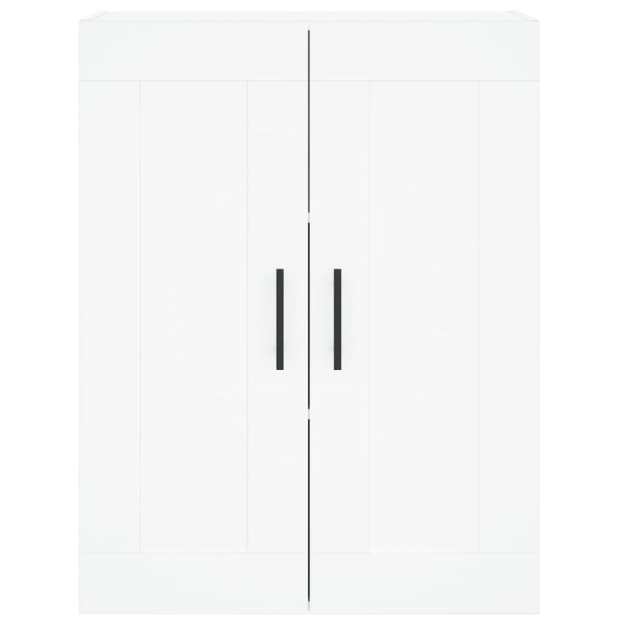 Hoge Kast 69,5X34X180 Cm Bewerkt Hout Wit
