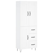 Hoge Kast 69,5X34X180 Cm Bewerkt Hout Wit