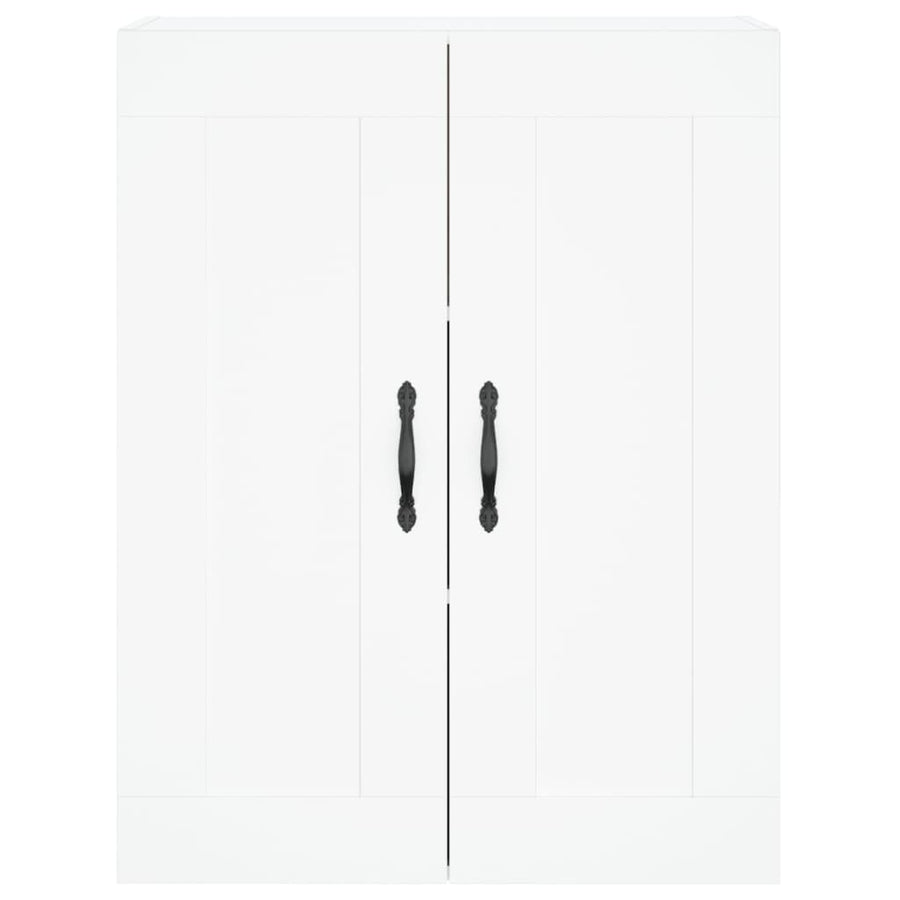 Hoge Kast 69,5X34X180 Cm Bewerkt Hout Wit
