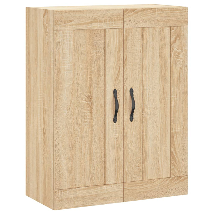 Hoge Kast 69,5X34X180 Cm Bewerkt Hout Kleurig Sonoma eiken