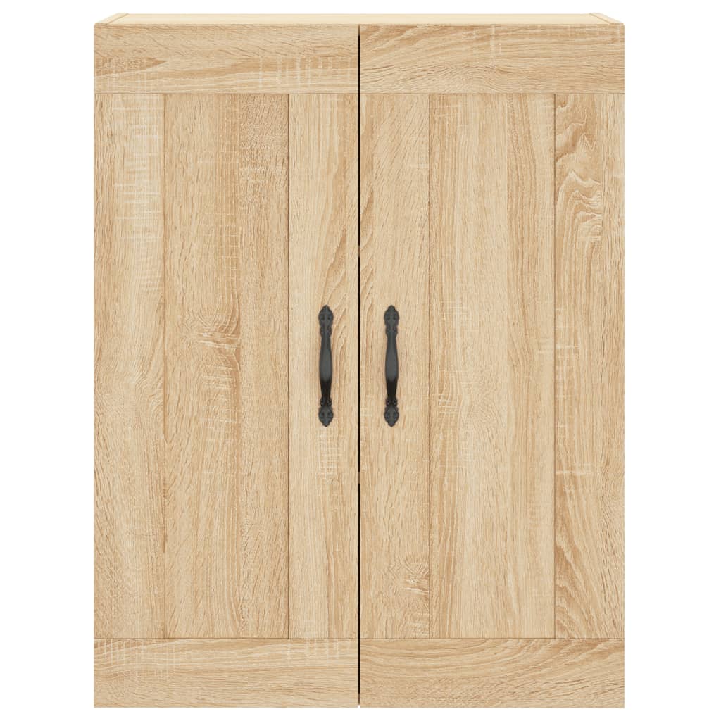 Hoge Kast 69,5X34X180 Cm Bewerkt Hout Kleurig Sonoma eiken
