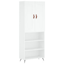 Hoge Kast 69,5X34X180 Cm Bewerkt Hout Wit