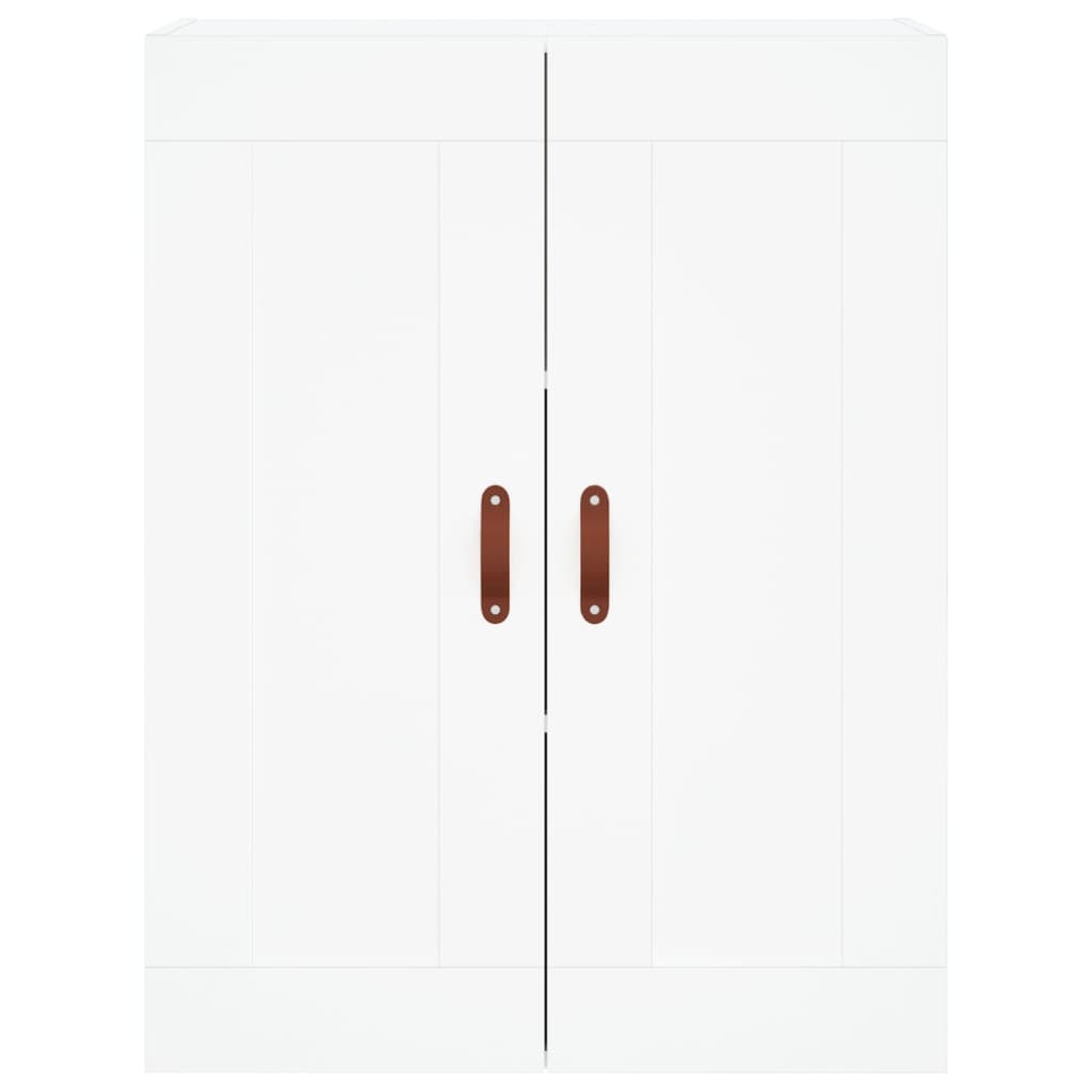 Hoge Kast 69,5X34X180 Cm Bewerkt Hout Wit