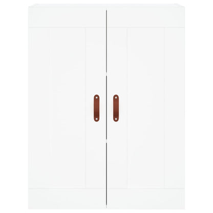 Hoge Kast 69,5X34X180 Cm Bewerkt Hout Wit
