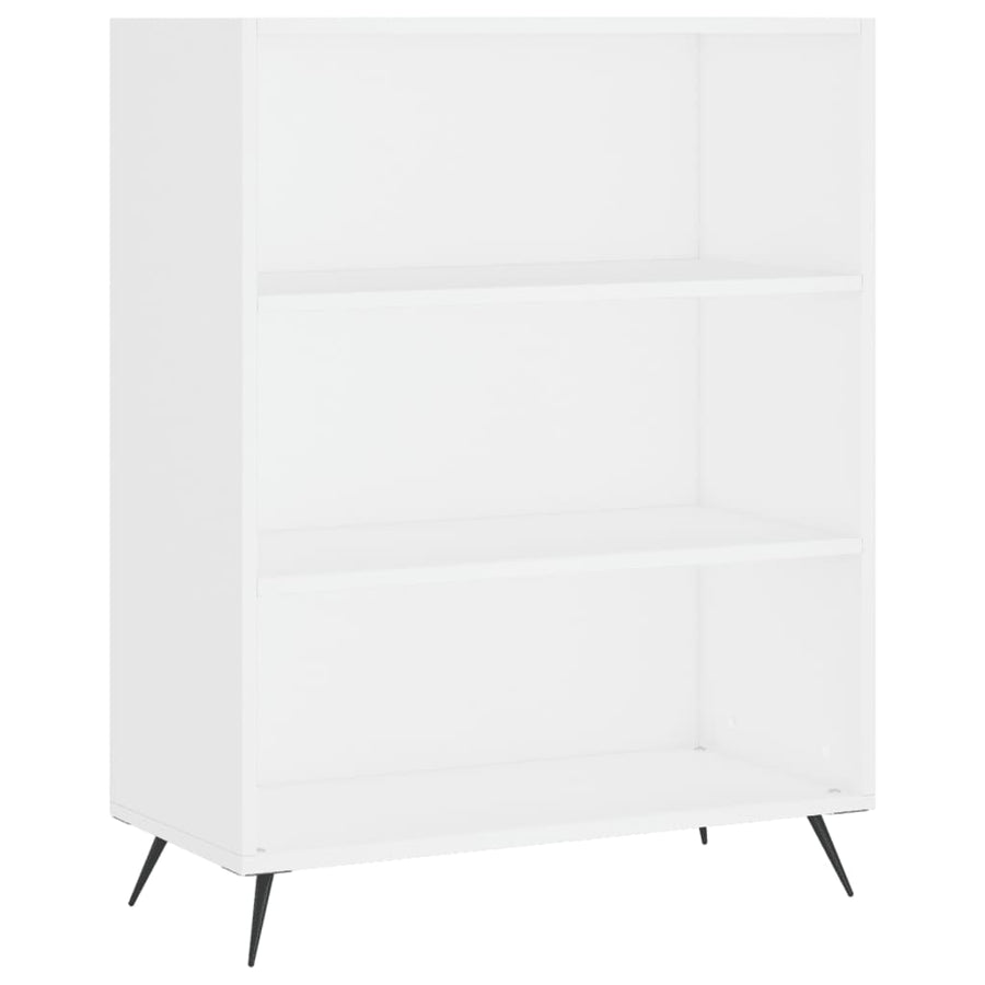 Hoge Kast 69,5X34X180 Cm Bewerkt Hout Wit