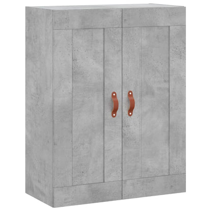 Hoge Kast 69,5X34X180 Cm Bewerkt Hout Betongrijs