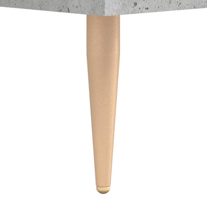 Hoge Kast 69,5X34X180 Cm Bewerkt Hout Betongrijs
