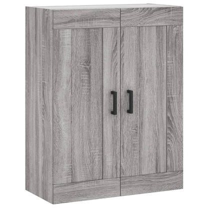 Hoge Kast 69,5X34X180 Cm Bewerkt Hout Grijs Sonoma Eikenkleurig