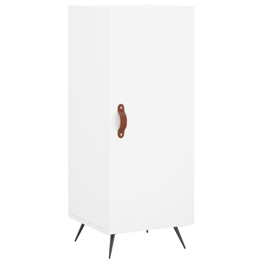 Hoge Kast 34,5X34X180 Cm Bewerkt Hout Wit