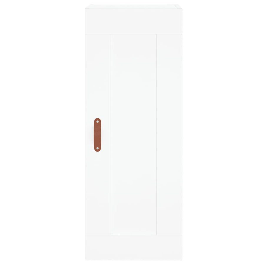 Hoge Kast 34,5X34X180 Cm Bewerkt Hout Wit