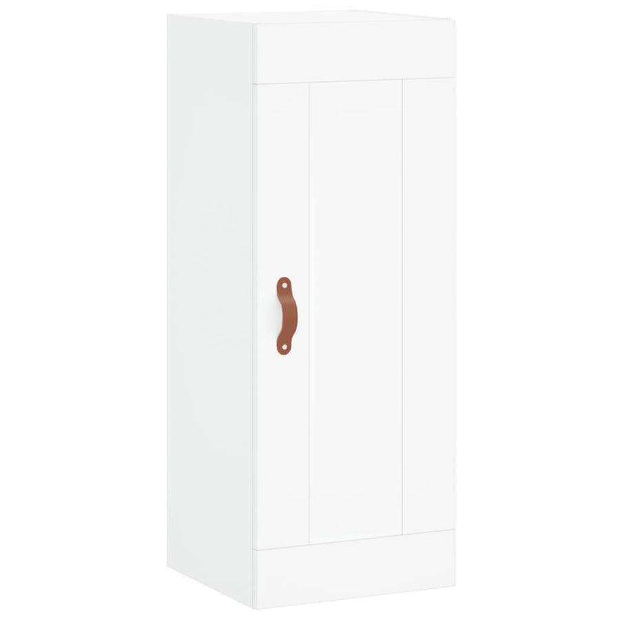 Hoge Kast 34,5X34X180 Cm Bewerkt Hout Wit